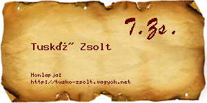 Tuskó Zsolt névjegykártya