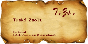 Tuskó Zsolt névjegykártya