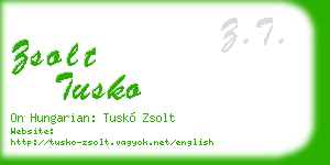 zsolt tusko business card